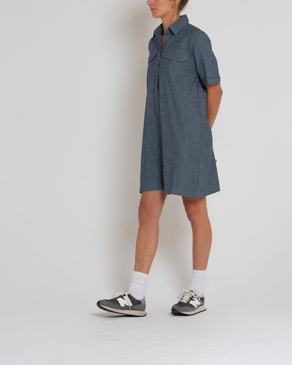 CHAMBRAY HONOUR DRESS (WOMENS) – Deus Ex Machina/デウス