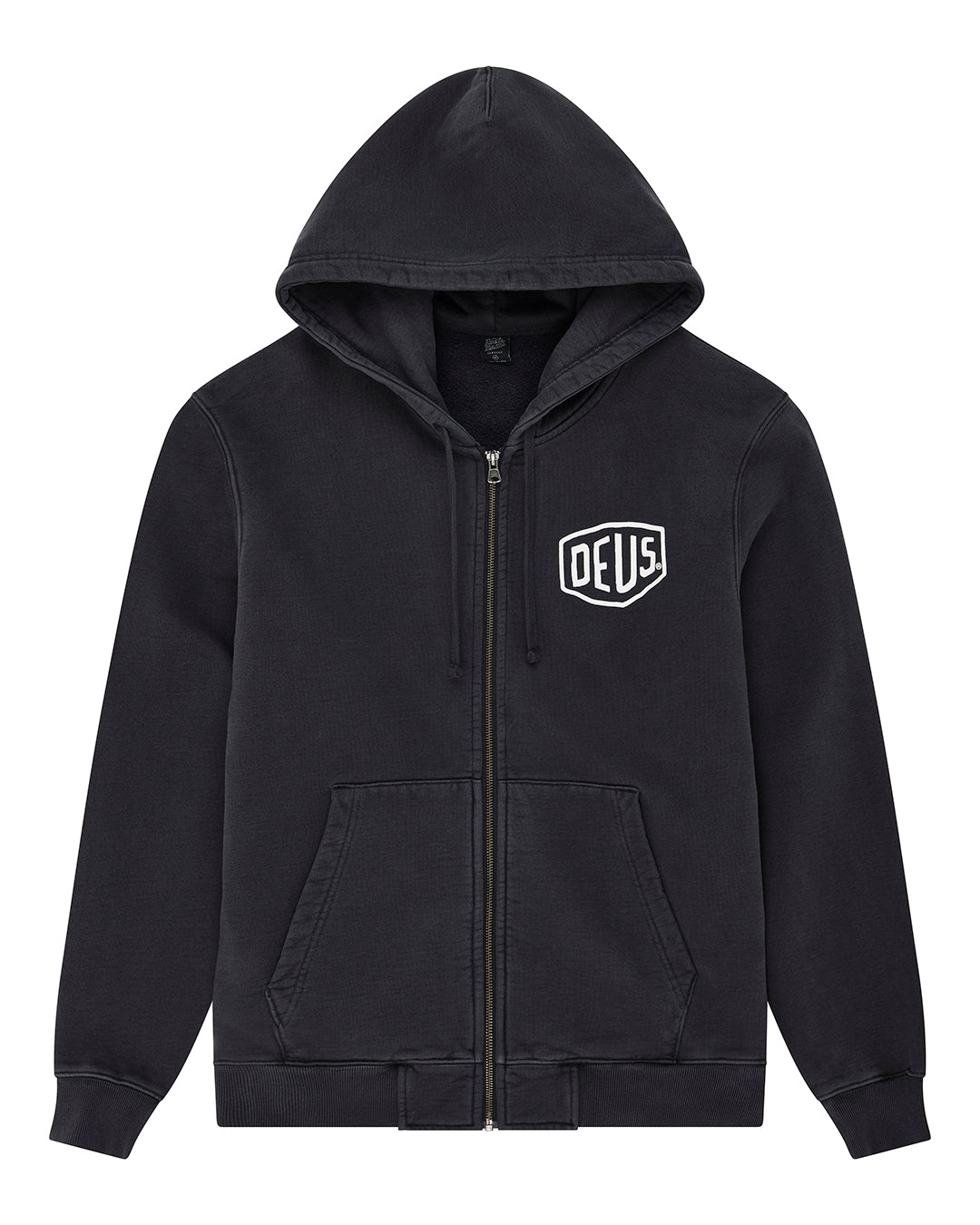 SHIELD GARMENT DYED ZIP HOODIE – Deus Ex Machina/デウス