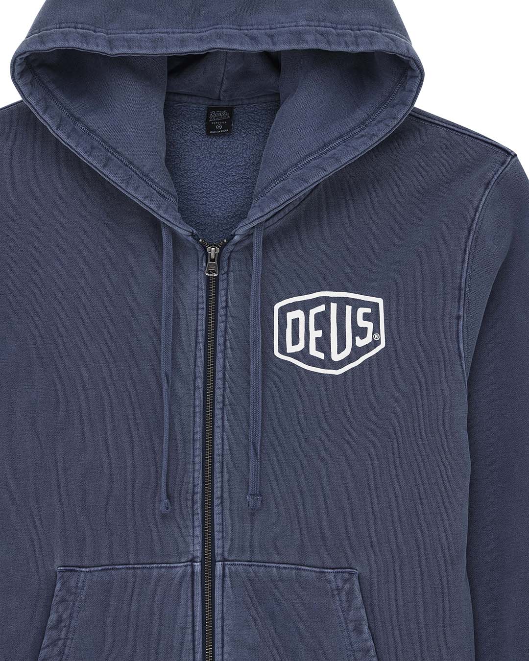SHIELD GARMENT DYED ZIP HOODIE – Deus Ex Machina/デウスエクスマキナOfficial