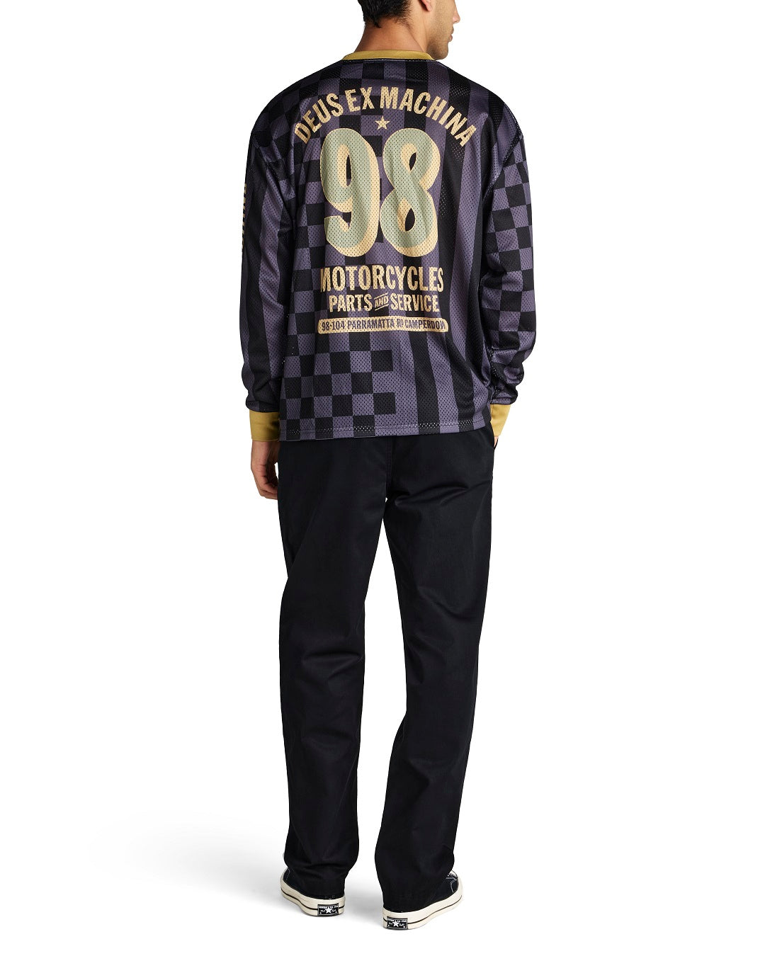 【お侍さん 】デウス Deus Ex Machina HORNET Super Okay! Deus Moto Jersey Shop now. Tap to shop Deus Ex