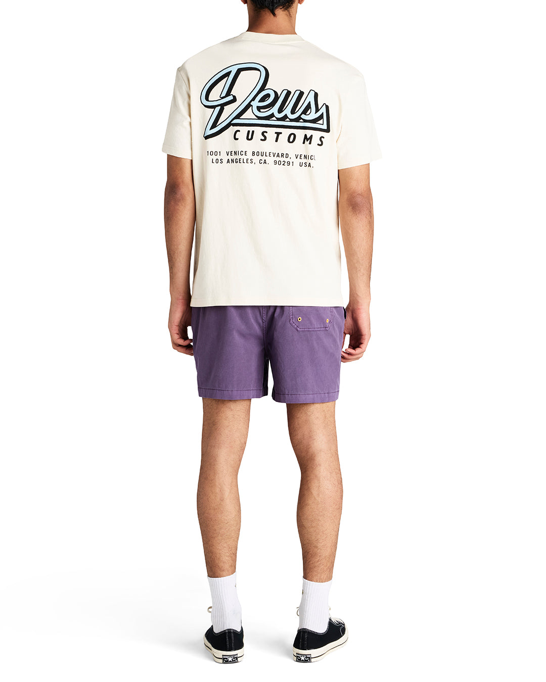 DEUS CUSTOMS ショートパンツ グレー/ピンク DEUS CUSTOMS ショート