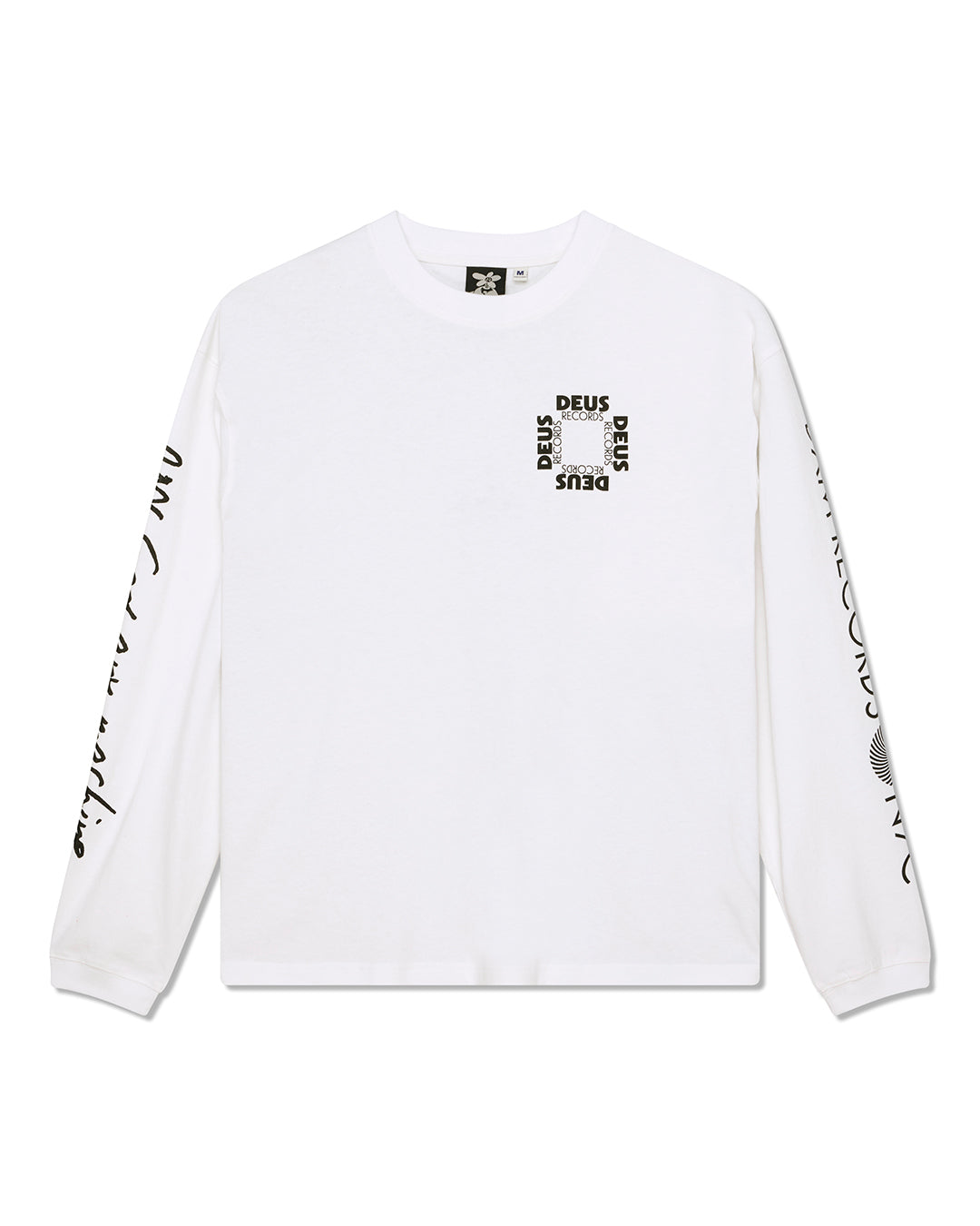 deps デプス L/S TEE WHITE×BLACK deps デプス L/S TEE WHITE×BLACK